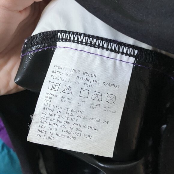 Vintage Patagonia Paddling Jacket Kayak Waterproof Nylon Purple Blue 90s 80s - Picture 4 of 10